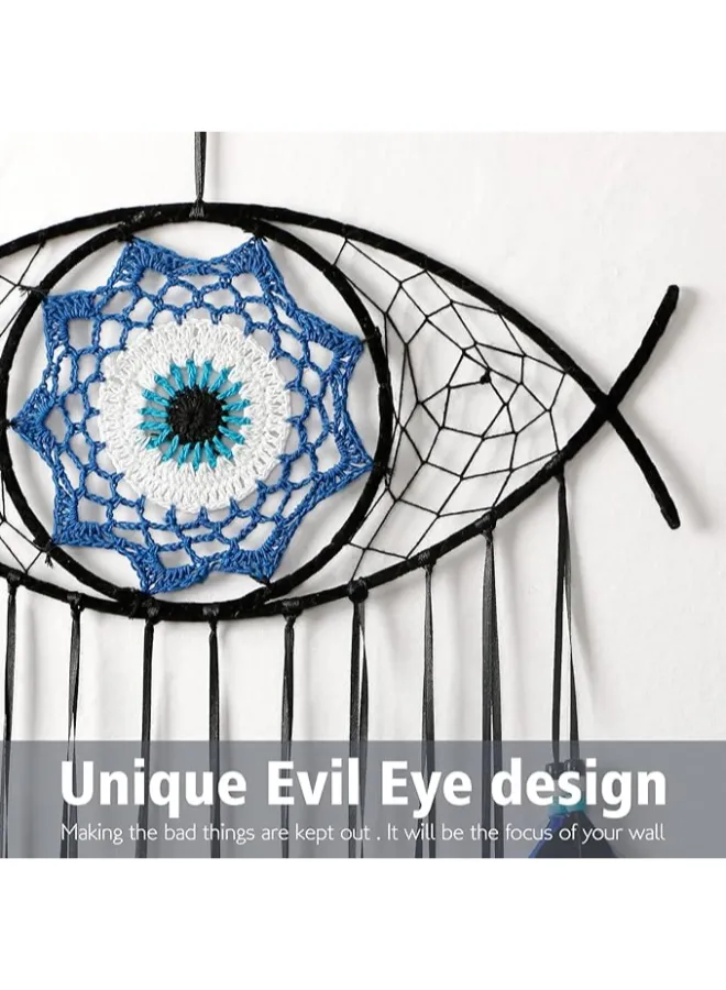 White Evil Eye Dream Catcher - Image 5