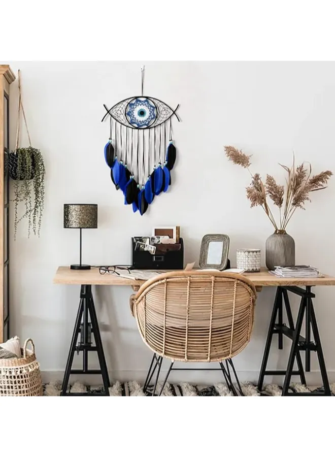 White Evil Eye Dream Catcher