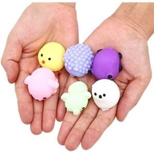 24-Piece Kawaii Animal Squishies - Mochi Mini Squishy Squeeze Toys - Image 3