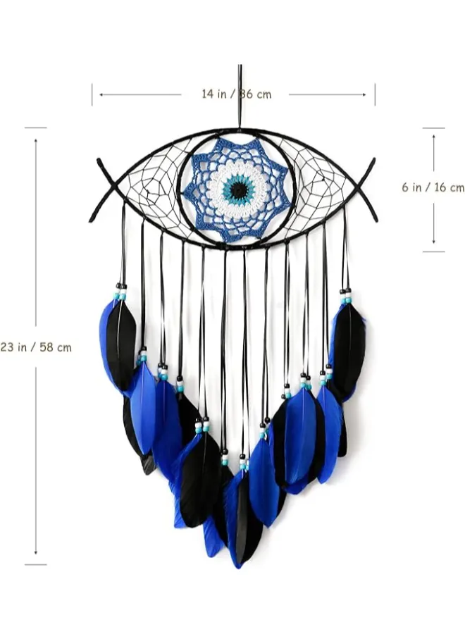 White Evil Eye Dream Catcher - Image 4
