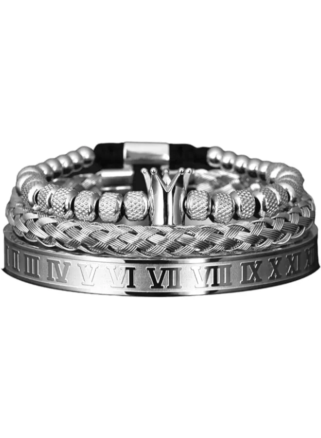Stainless Steel Crown Bangle