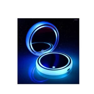 LED Car Cup Holder Lights - 7 Color Changing USB Charging Mat
