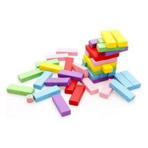 Wooden Tumbling Tower Game: Family Fun & Educational Toy - Image 2