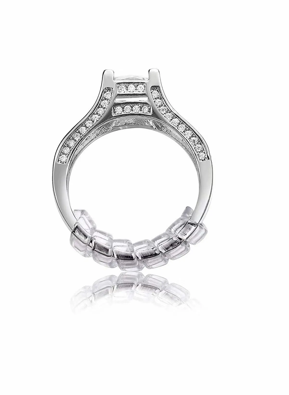 Clear Silicone Ring Adjuster Set - Max Size Adjuster Kit